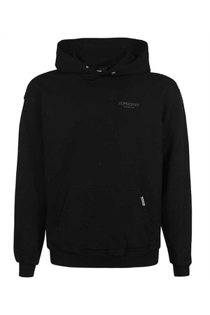 리프리젠트 남성 맨투맨 후드 Represent M04153 LOGO PRINT LONG SLEEVE Hoodie   Black NB24