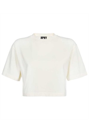 헤론프레스톤 여성 티셔츠 Heron Preston HWAA034C99JER002 HPNY EMB CROP T shirt   White NB24