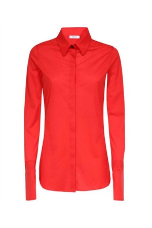 페라가모 여성 셔츠 블라우스 Salvatore Ferragamo 13C477 LONG SLEEVED JERSEY Shirt   Red NB24