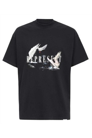 리프리젠트 남성 티셔츠 Represent MT4021 SWAN T shirt   Black NB24