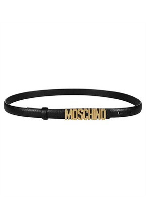 모스키노 여성 벨트 Moschino 8011 8003 LETTERING Belt   Black NB24