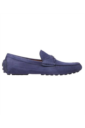 페라가모 남성 로퍼 Salvatore Ferragamo 021654 DRIVER WITH GANCINI ORNAMENT Loafers   Blue NB24