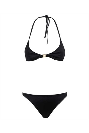 펜디 여성 수영복 Fendi FXBH60 AK7G REVERSIBLE Swimsuit   Black NB24