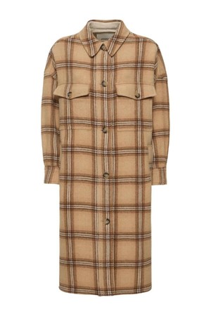 이자벨마랑 여성 코트 Fontizia checked wool blend overcoat NB01