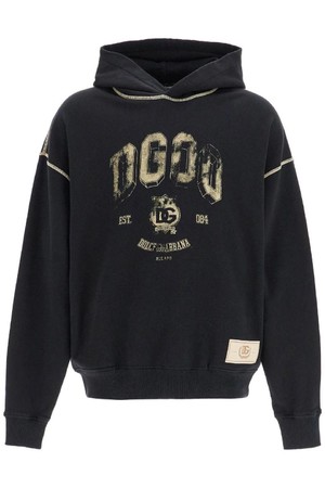 돌체앤가바나 남성 맨투맨 후드 oversized hoodie with hood and logo print NB02