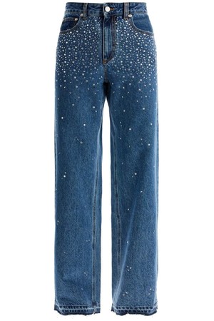 알렉산드라리치 여성 청바지 baggy jeans with applique NB02