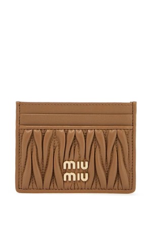 미우미우 여성 지갑 matelasse nappa leather cardholder NB02