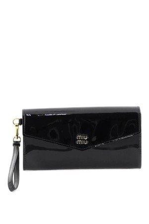 미우미우 여성 지갑 patent leather card holder NB02