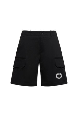 모스키노 남성 숏팬츠 Logo cotton gabardine cargo shorts NB01