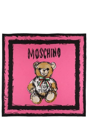 모스키노 여성 스카프 Teddy Bear silk twill scarf NB01