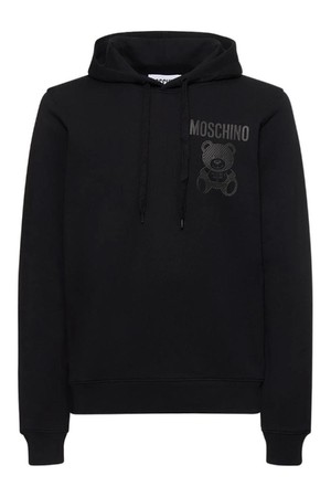 모스키노 남성 후드티 Teddy print organic cotton hoodie NB01