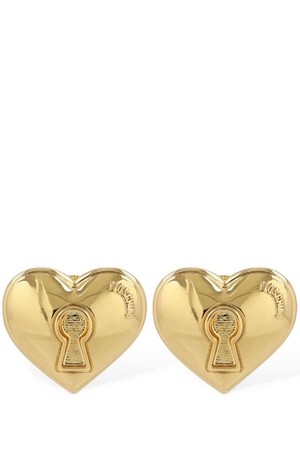 모스키노 여성 귀걸이 Heart stud clip on earrings NB01