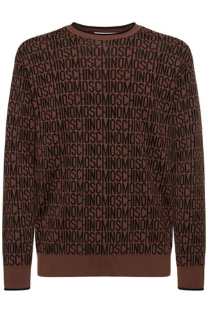 모스키노 남성 스웨터 Moschino logo wool knit sweater NB01