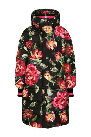 돌체앤가바나 여성 자켓 ROSE PRINT PUFFER DOWN JACKET NB30