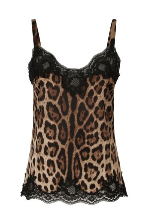 돌체앤가바나 여성 셔츠 블라우스 LEOPARD PRINT SILK TOP NB30