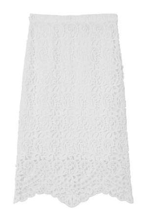 버버리 여성 스커트 LACE MIDI SKIRT NB30