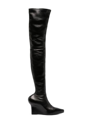 지방시 여성 부츠 LEATHER OVER THE KNEE HEEL BOOTS NB30