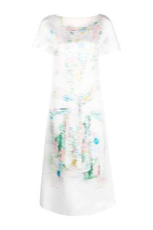 로에베 여성 원피스 BLURRED PRINT MIDI DRESS NB30