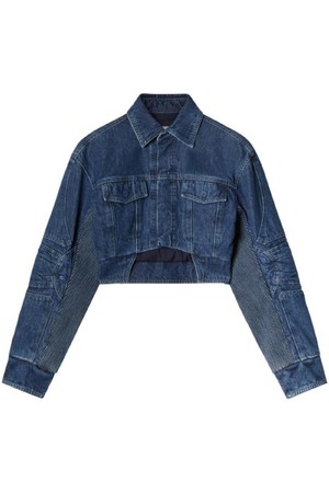 오프화이트 여성 자켓 CROPPED DENIM JACKET NB30