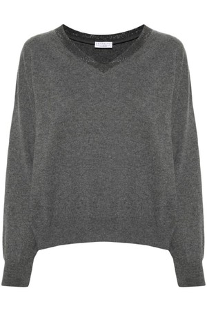 브루넬로 쿠치넬리 여성 스웨터 CASHMERE V NECKED SWEATER NB30