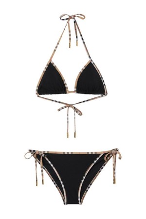 버버리 여성 수영복 CHECK DETAIL TRIANGLE BIKINI SET NB30