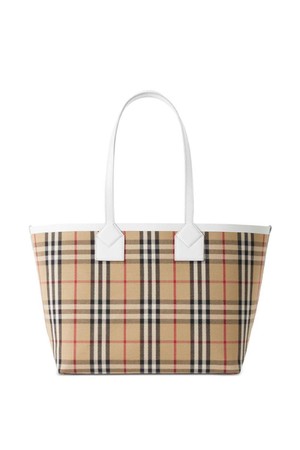 버버리 여성 토트백 CHECK MOTIF SMALL TOTE BAG NB30