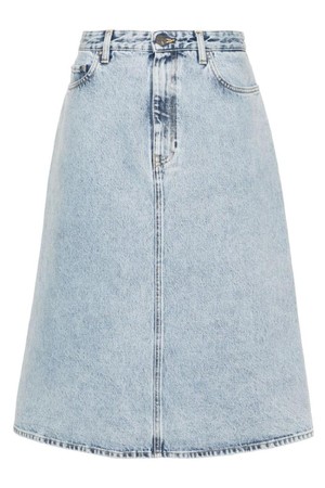 토템 여성 스커트 ORGANI COTTON DENIM MIDI SKIRT NB30