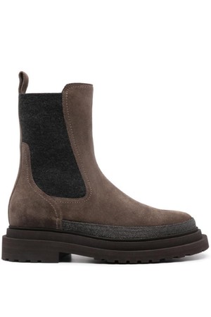 브루넬로 쿠치넬리 여성 부츠 SUEDE CHELSEA BOOTS NB30