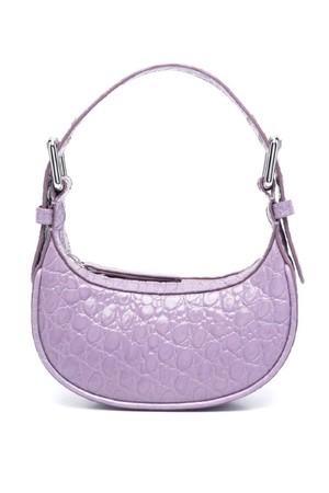 BY FAR 여성 숄더백 MINI SOHO CROCO EMBOSSED LEATHER SHOULDER BAG NB30