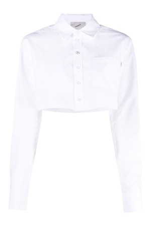 코페르니 여성 셔츠 블라우스 COTTON CROPPED SHIRT NB30