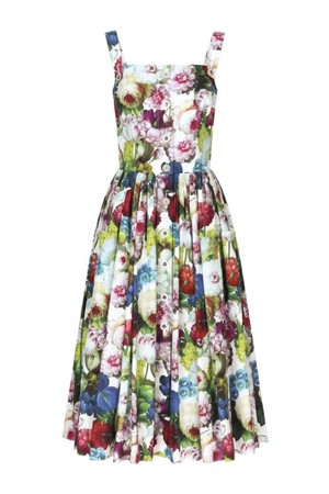 돌체앤가바나 여성 원피스 FLOWER PRINT MIDI COTTON DRESS NB30