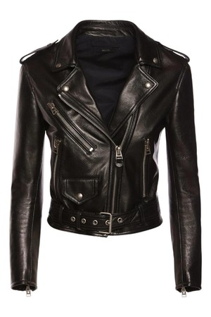 톰포드 여성 레더자켓 Leather biker jacket w  zips NB01