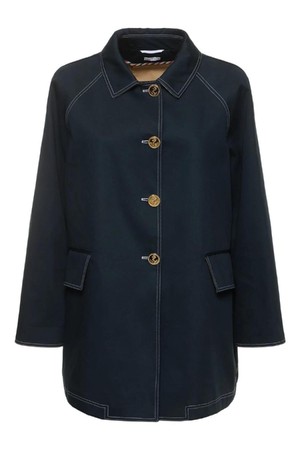 톰브라운 여성 코트 Cotton mackintosh short coat NB01