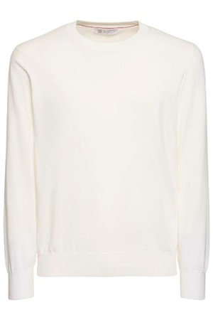 브루넬로 쿠치넬리 남성 스웨터 Cotton crewneck sweater NB01