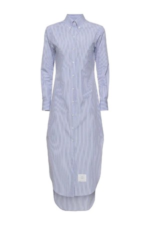 톰브라운 여성 원피스 Cotton poplin striped long shirt dress NB01