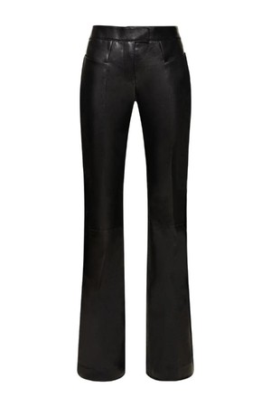 톰포드 여성 레더 팬츠 Flared low rise leather pants NB01