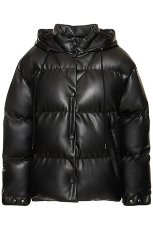 스텔라 맥카트니 여성 패딩 Faux leather quilted puffer jacket NB01