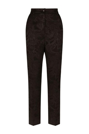 돌체앤가바나 여성 바지 JACQUARD HIGH WAIST TROUSERS NB30