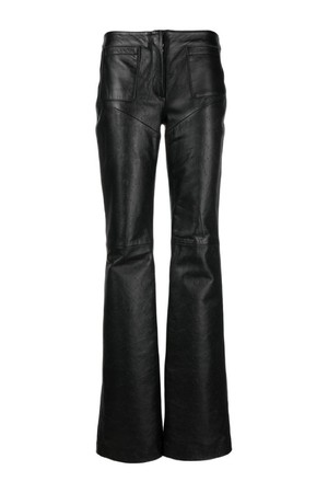 마린세르 여성 바지 WIDE LEG LEATHER TROUSERS NB30