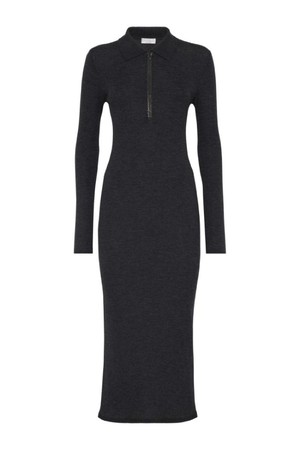 브루넬로 쿠치넬리 여성 원피스 RIBBED WOOL AND CASHMERE MIDI DRESS NB30