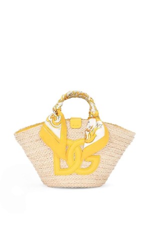 돌체앤가바나 여성 숄더백 KENDRA STRAW BASKET BAG NB30