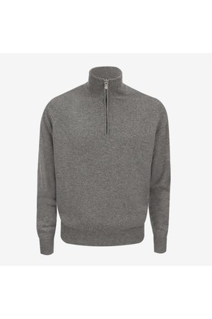 브루넬로 쿠치넬리 남성 니트 스웨터 Brunello Cucinelli ZIP Cashmere Turtleneck NB25