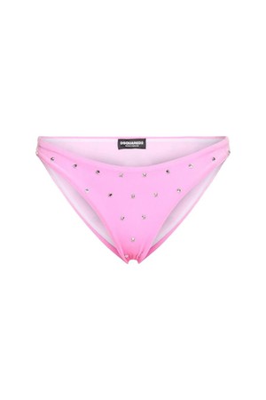 디스퀘어드2 여성 수영복 Embellished chenille bikini bottoms NB01