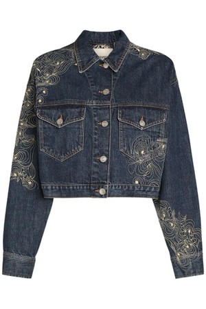 이자벨마랑 여성 데님 자켓 Isleya embroidered denim jacket NB01