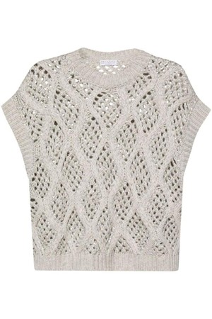 브루넬로 쿠치넬리 여성 셔츠 블라우스 CASHMERE KNITTED VEST NB30