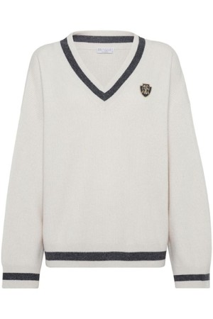 브루넬로 쿠치넬리 여성 스웨터 CASHMERE V NECKED SWEATER NB30