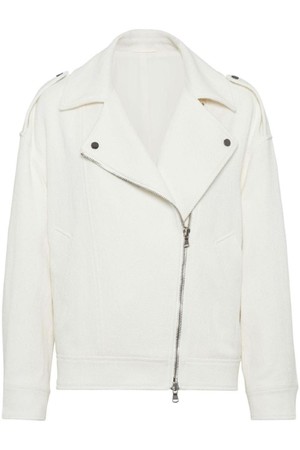 브루넬로 쿠치넬리 여성 자켓 LINEN AND COTTON ZIPPED JACKET NB30