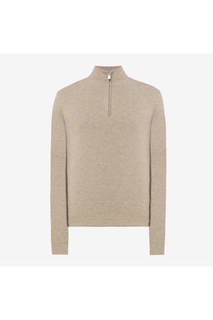 브루넬로 쿠치넬리 남성 니트 스웨터 Brunello Cucinelli ZIP Cashmere Turtleneck NB25