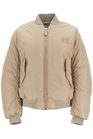 미우미우 여성 봄버 자켓 nic n npadded technical canvas bomber NB02