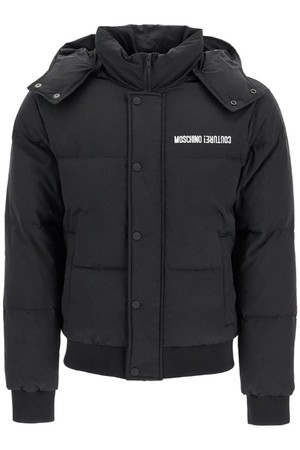 모스키노 남성 패딩 high neck down jacket with hood NB02